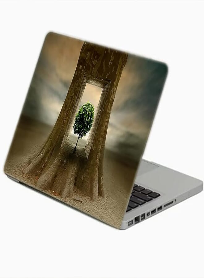 TAT Stains Liquid Texture Printed Laptop Sticker Multicolour-15.6 inch-4947